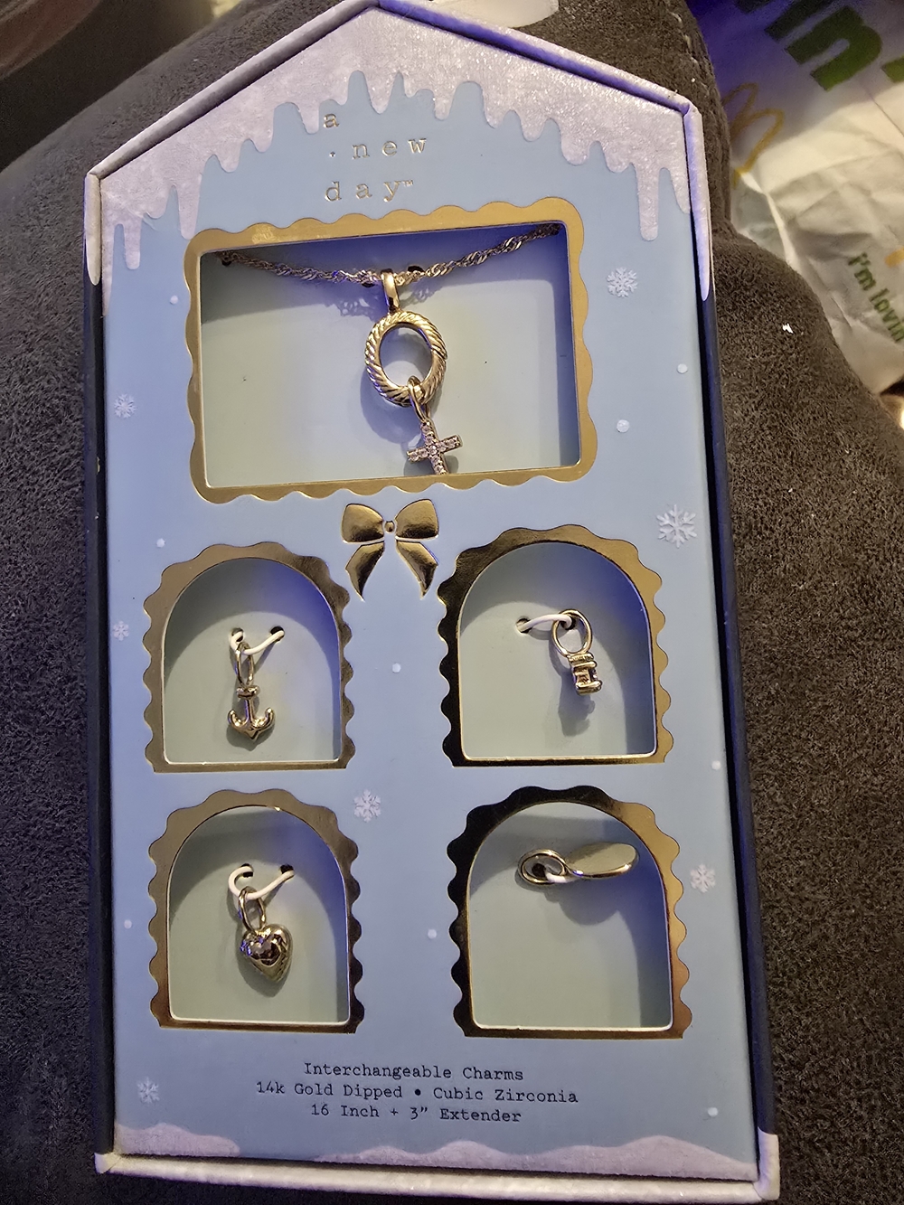 Target Gold Interchangeable Charm Necklace Set - Gold